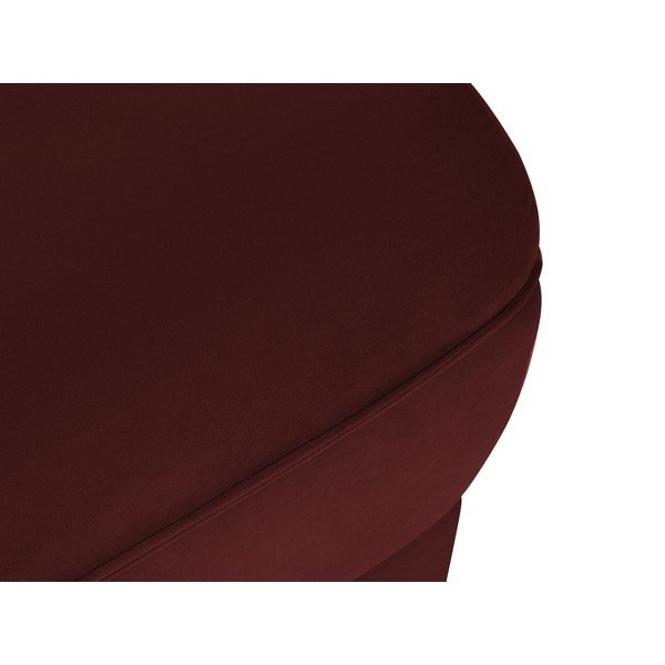 Piros bársony puff Lando – Micadoni Home-image-4