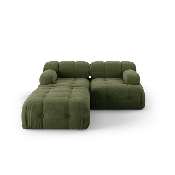Sötétzöld sarokkanapé Ferento – Cosmopolitan Design