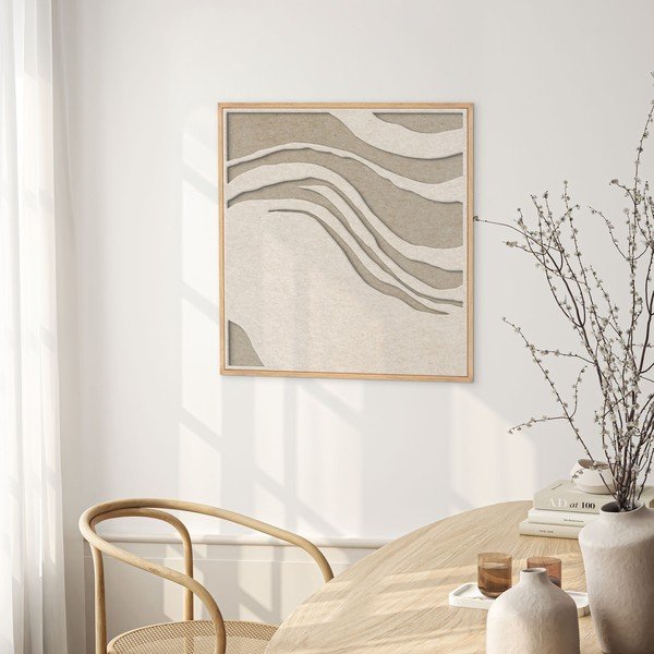 3D-s keretezett-akusztikus kép 62x62 cm Sacred Silence 2 – Malerifabrikken-image-2