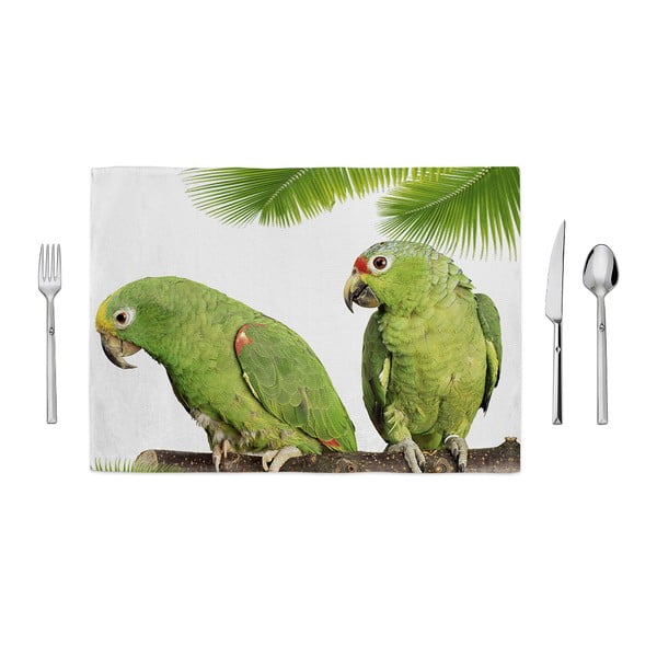 Parrots tányéralátét, 35 x 49 cm - Home de Bleu