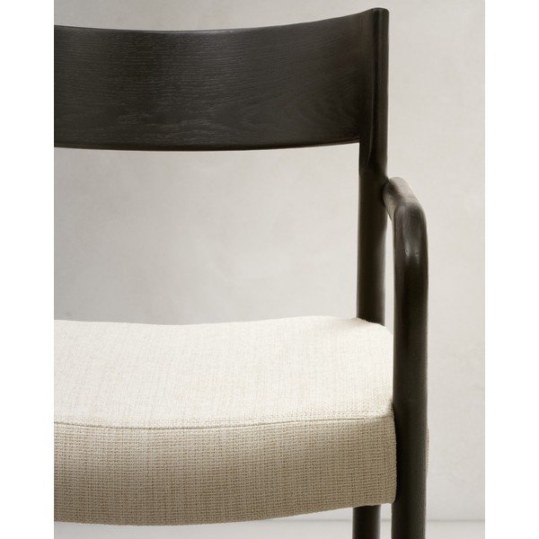 Fekete-bézs étkezőszék Falconera – Kave Home-image-2