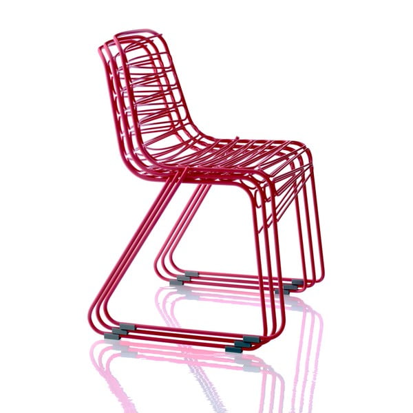 Flux piros, egymásra illeszthető székek - Magis
