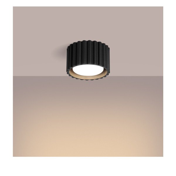 Fekete fém spotlámpa ø 10 cm Zora – Sollux-image-3