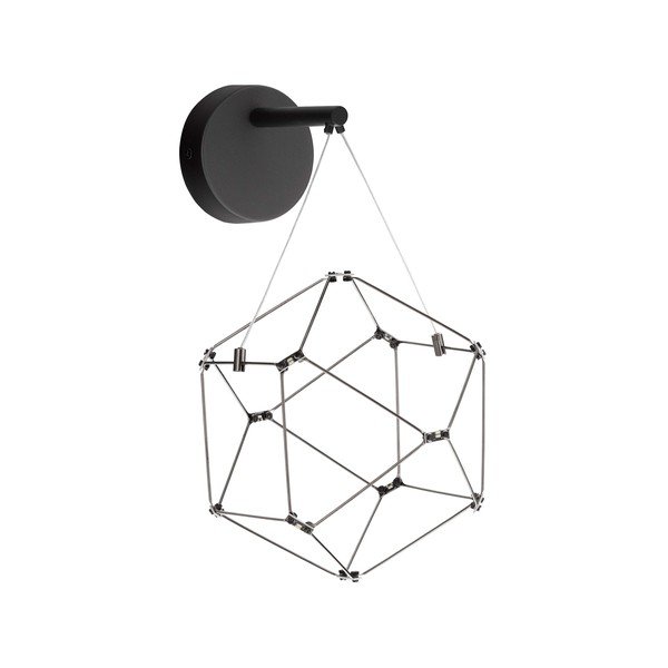 Fekete alumínium LED fali lámpa Nebula – Nova Luce
