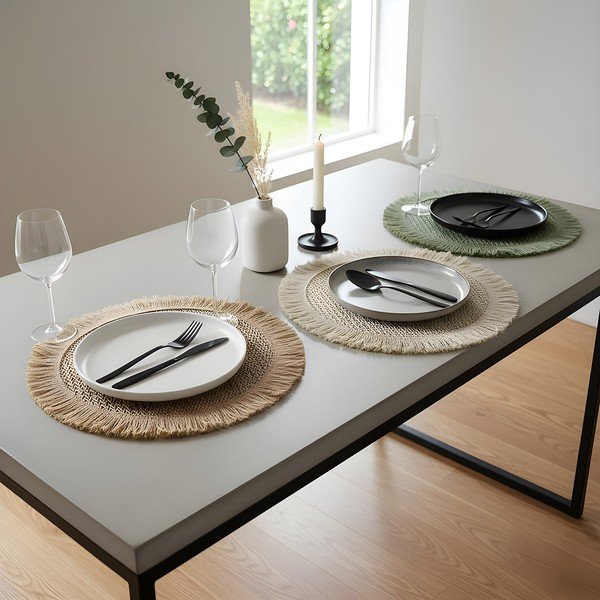 Tányéralátét ø 38 cm Pepita – douceur d'intérieur-image-1