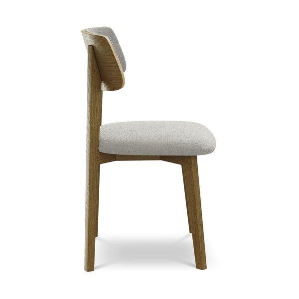 Világosszürke tömörfa étkezőszék Niu – Makamii-image-2