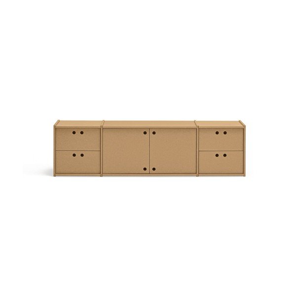 Natúr színű TV-állvány 157x42x40 cm Wally – Teulat