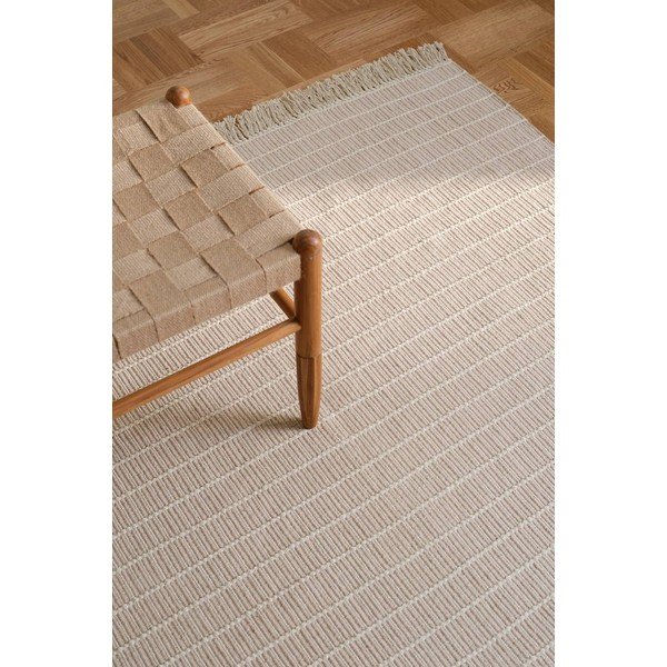 Bézs kézi szövésű pamut futószőnyeg 80x150 cm Irma – Jotex-image-1