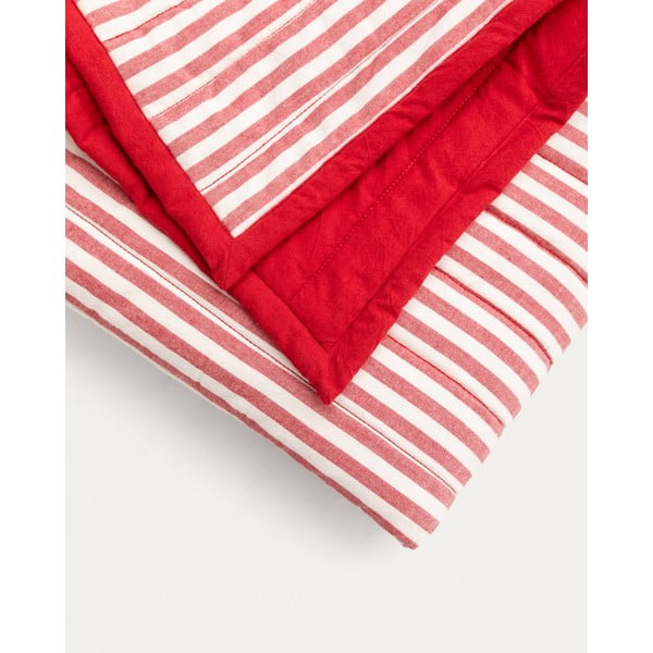 Piros bio pamut steppelt ágytakaró 180x240 cm Sini – Kave Home-image-1