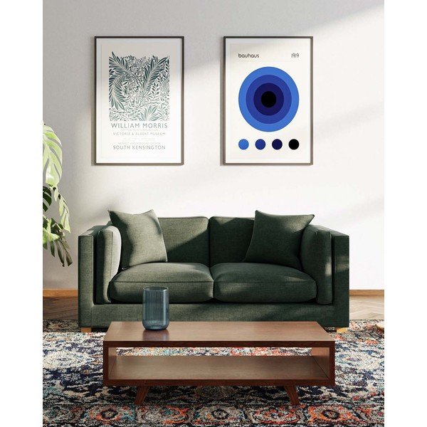 Zöld kanapé 195 cm Pomo – Ame Yens-image-3