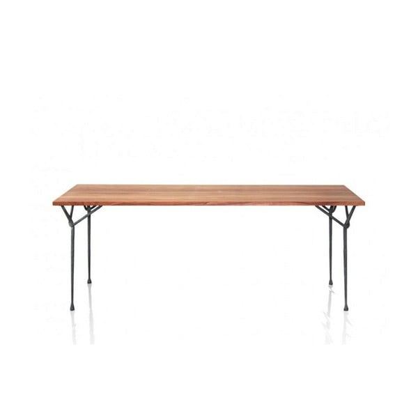 Officina étkezőasztal diófa asztallappal, 200 x 90 cm - Magis