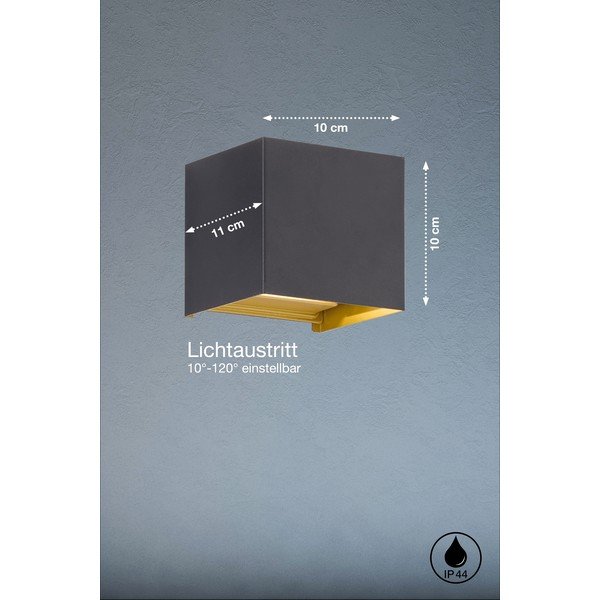 LED fali kültéri lámpa (magasság 10 cm) Thore – Fischer & Honsel-image-1