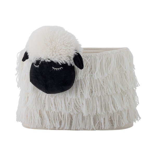 Fehér textil játéktároló kosár 40x25x30 cm Dolly – Bloomingville Mini