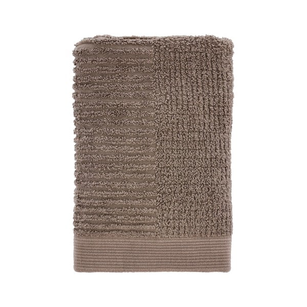 Szürkésbarna frottír pamut törölköző 50x70 cm Classic – Zone