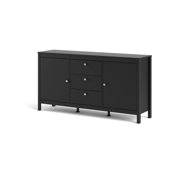 Fekete alacsony komód 152x80 cm Madrid – Tvilum-image-3