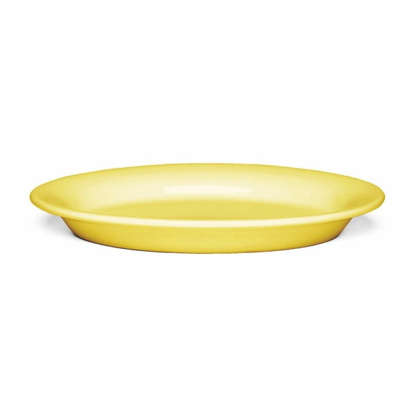 Ursula sárga ovális agyagkerámia tányér, 22 x 15,5 cm - Kähler Design
