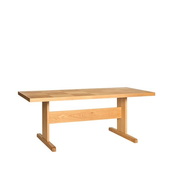 Étkezőasztal tölgyfa dekorral 95x195 cm Skak – Hübsch-image-3