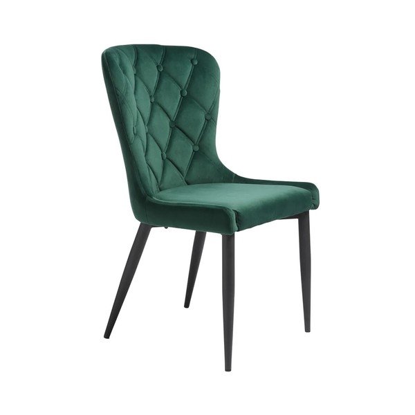 Zöld bársony étkezőszék Granby – Unique Furniture