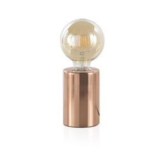 Rézszínű fém asztali lámpa, magasság 12 cm - Geese