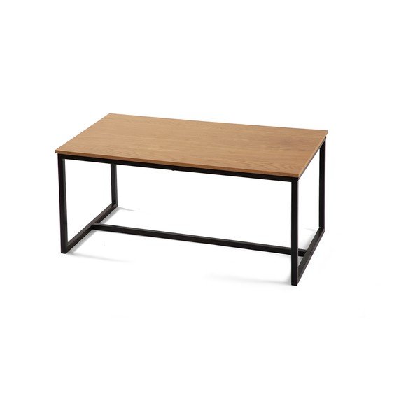 Natúr színű dohányzóasztal tölgyfa dekorral 47x90 cm Norden – Bonami Essentials-image-2
