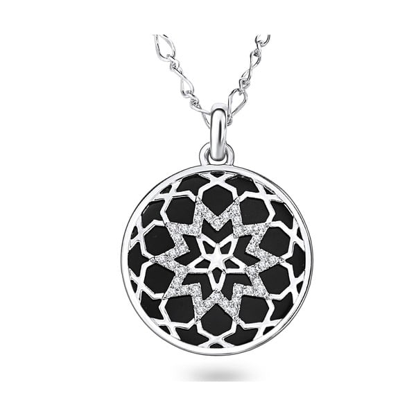 Divina ezüstözött nyaklánc Swarovski kristályokkal - Saint Francis Crystal
