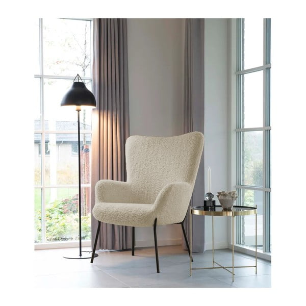 Bézs műszőrme fotel Glasgow – Bonami Essentials-image-1