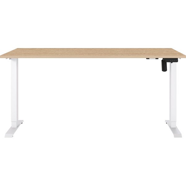 Állítható íróasztal elektromosan állítható magassággal tölgyfa dekoros asztallappal 80x160 cm Boras – Germania-image-1
