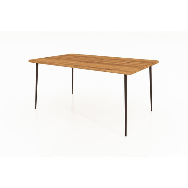 Tölgyfa étkezőasztal 160x90 cm Kula – The Beds-image-3