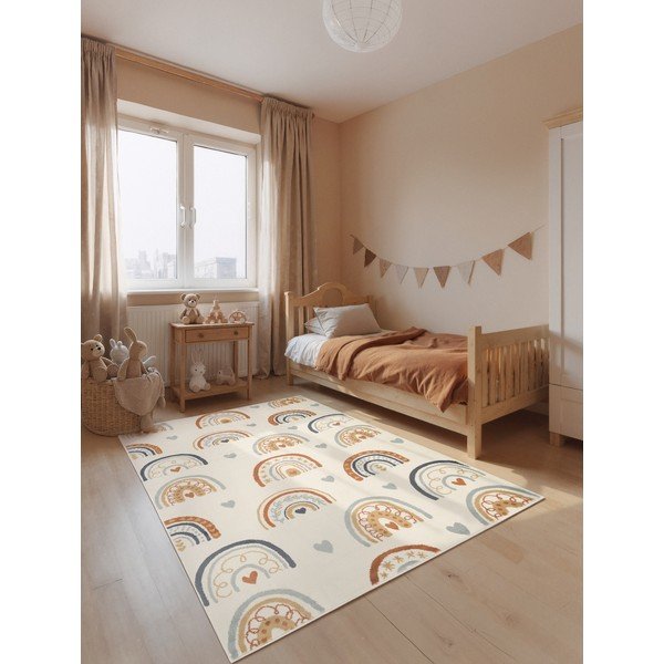 Krémszínű gyerek szőnyeg 200x290 cm Bowie – Hanse Home-image-1