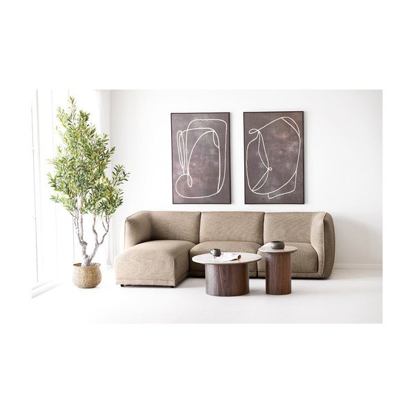 Kerek tárolóasztal kerámia asztallappal ø 45 cm Delphi – House Nordic-image-3