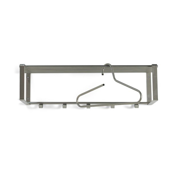 Ezüstszínű fém fali fogas polccal 70 cm Rex – Spinder Design-image-2