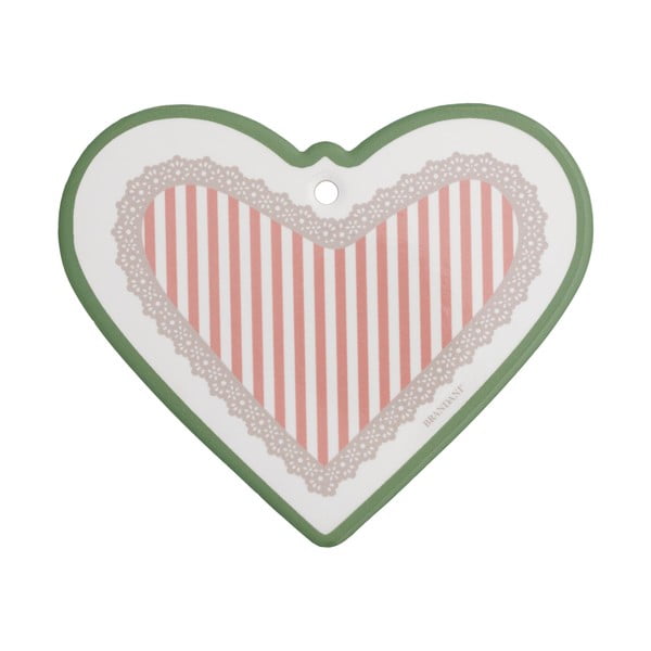 Peony szív alakú kerámia edényalátét - Brandani