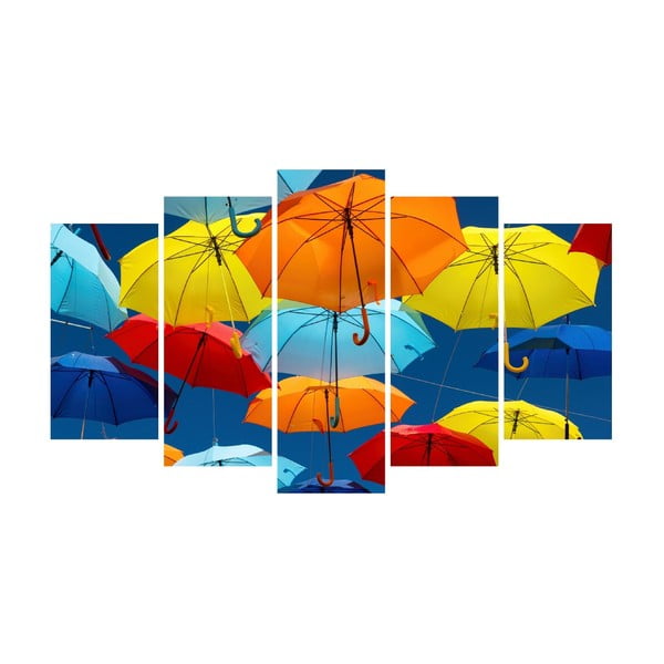 Multicolor Umbrella többrészes vászonkép