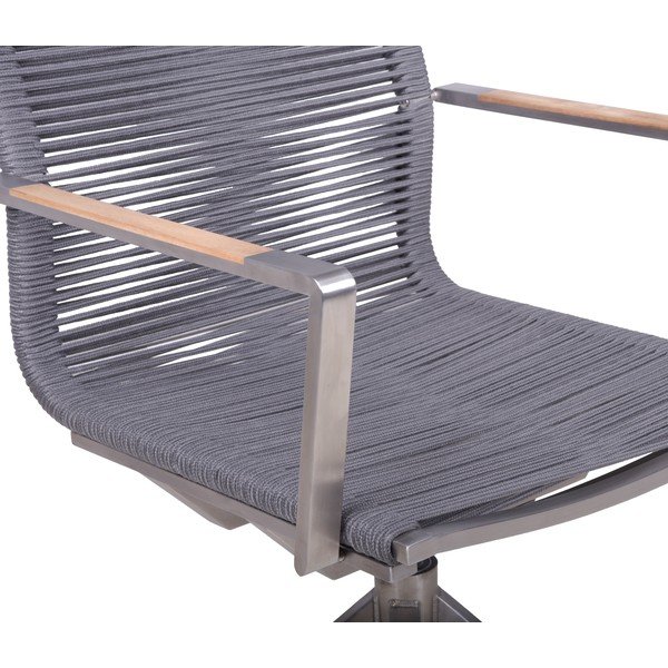 Szürke fém kerti szék Rubiera – Garden Pleasure-image-4