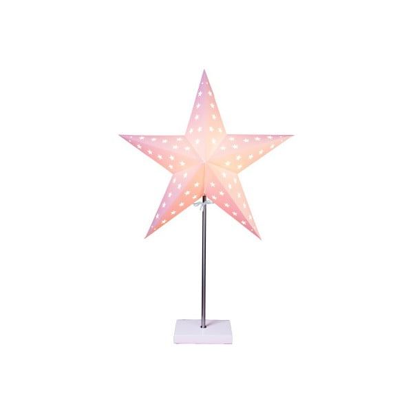 Star On Base White világító csillag állvánnyal - Best Season