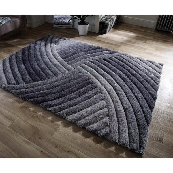 Furrow szürke szőnyeg, 160 x 230 cm - Flair Rugs-image-4