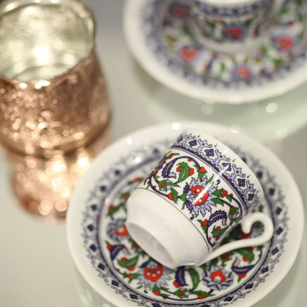 Ornament 6 db-os kávéscsésze szett, 50 ml - Kutahya-image-1