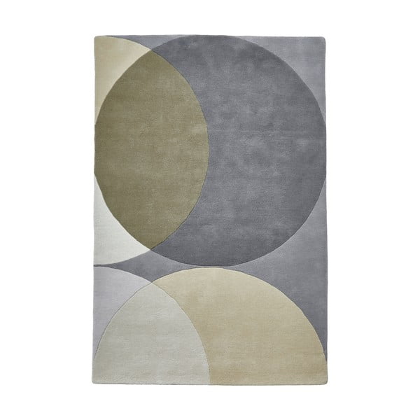 Elements Circle gyapjú szőnyeg, 120 x 170 cm - Think Rugs
