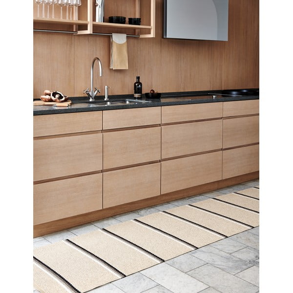 Lenkeverék konyharuha 46x66 cm Vera Ochre – Pappelina-image-3