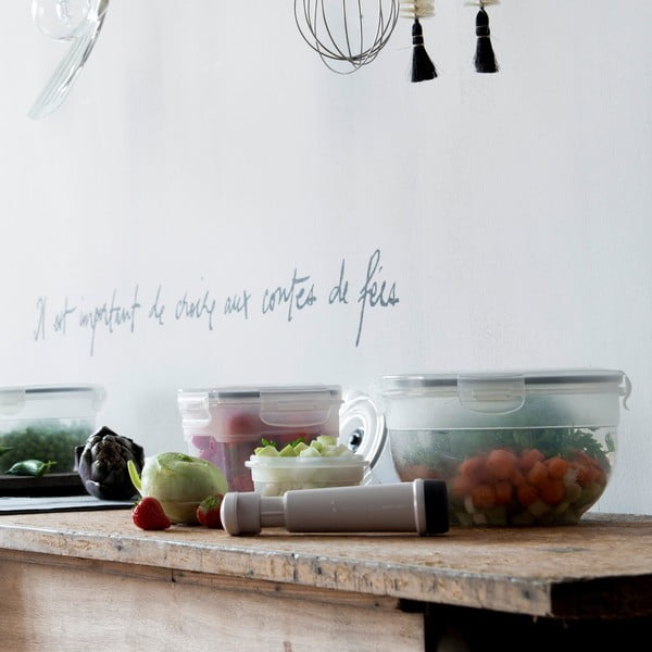 Food Saver 3 db-os élelmiszerdoboz szett vákuumpumpával - Compactor-image-1