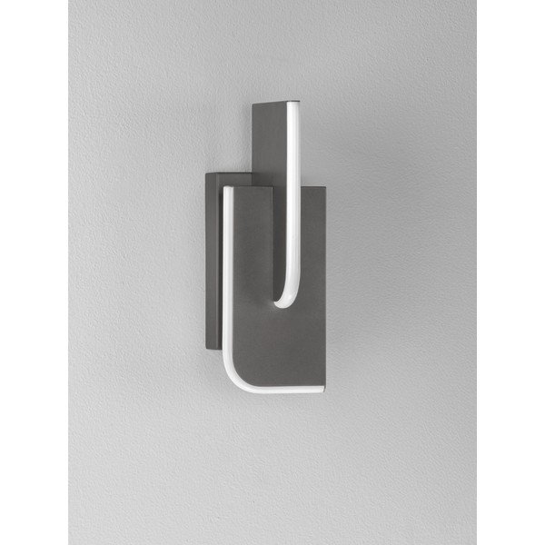 Világosszürke fém LED dimmelhető fali lámpa Totem – Nova Luce-image-3