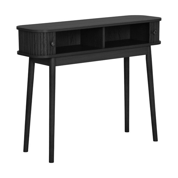 Fekete borovi fenyő konzolasztal 30x100 cm Nikoo – House Nordic-image-3