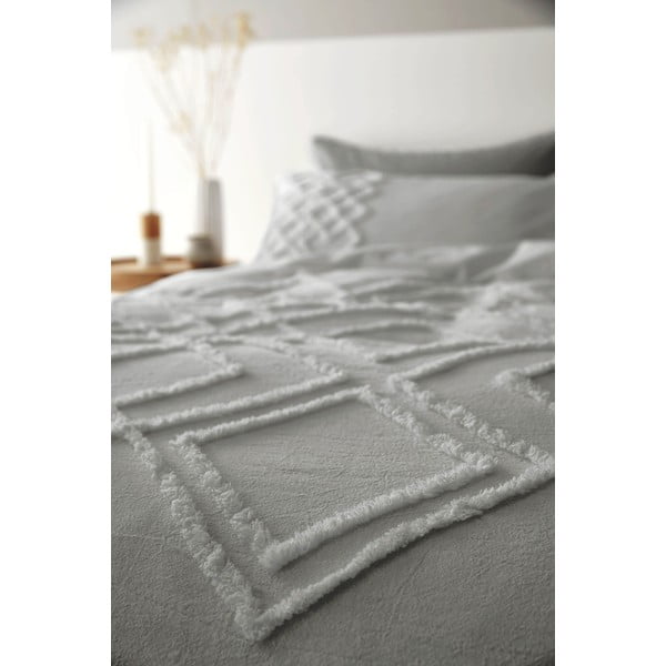 Diamond szürke pamut ágyneműhuzat, 200 x 200 cm - Pineapple Elephant -image-2