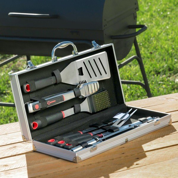 Barbecue 11 db-os rozsdamentes grillező készlet, dobozban - InnovaGoods-image-2