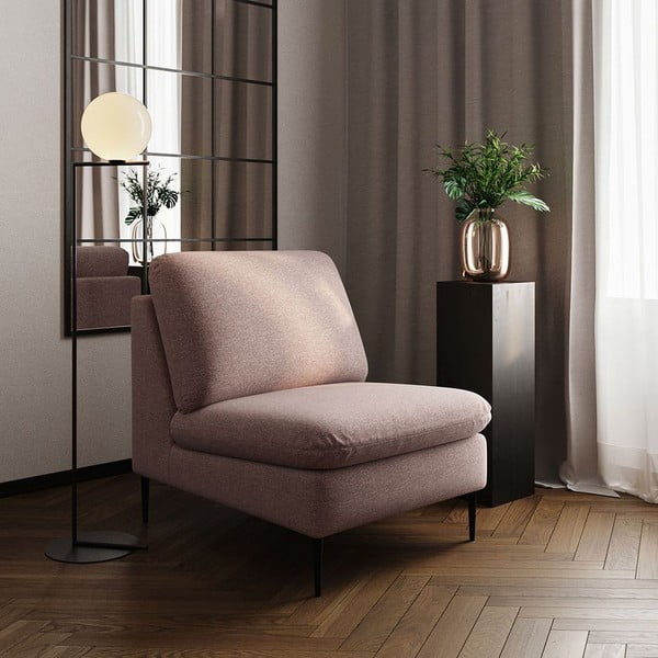 Rózsaszín fotel Belle – Rodier-image-1