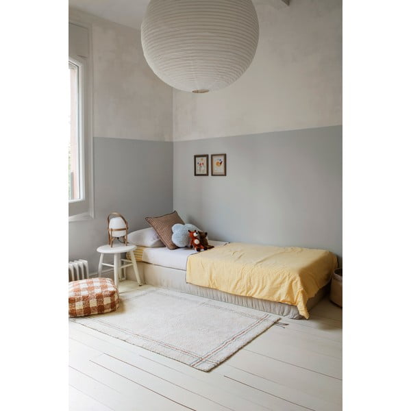 Krémszínű mosható kézi szövésű pamut szőnyeg 90x130 cm Cuisine Natural – Lorena Canals-image-1