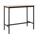 Bárasztal tölgyfa dekorral 60x120 cm Cesura – Unique Furniture