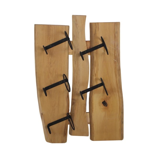 Tölgyfa fali tartó 5 borospalack számára - HSM collection