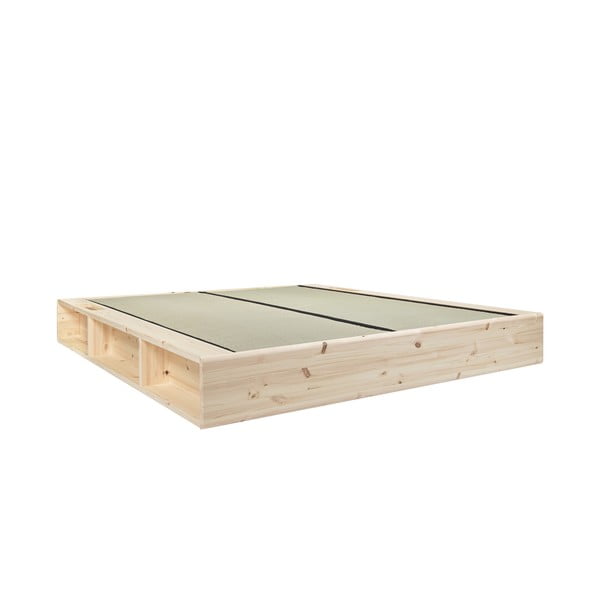 Ziggy kétszemélyes tömörfa ágy fekete Comfort futon matraccal és tatamival, 160 x 200 cm - Karup Design-image-4