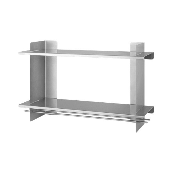 Ezüstszínű többszintes fém fali polc 70 cm Tivo – noo.ma